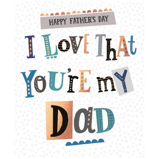 Fathers Day Card - Wordy Dad