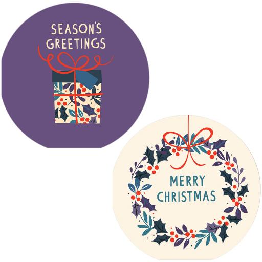 Luxury Christmas Card Pack - Merry Christmas Wreath