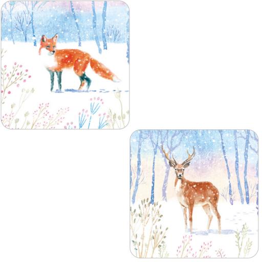 RSPB Luxury Christmas Card Pack - Snowy Scene