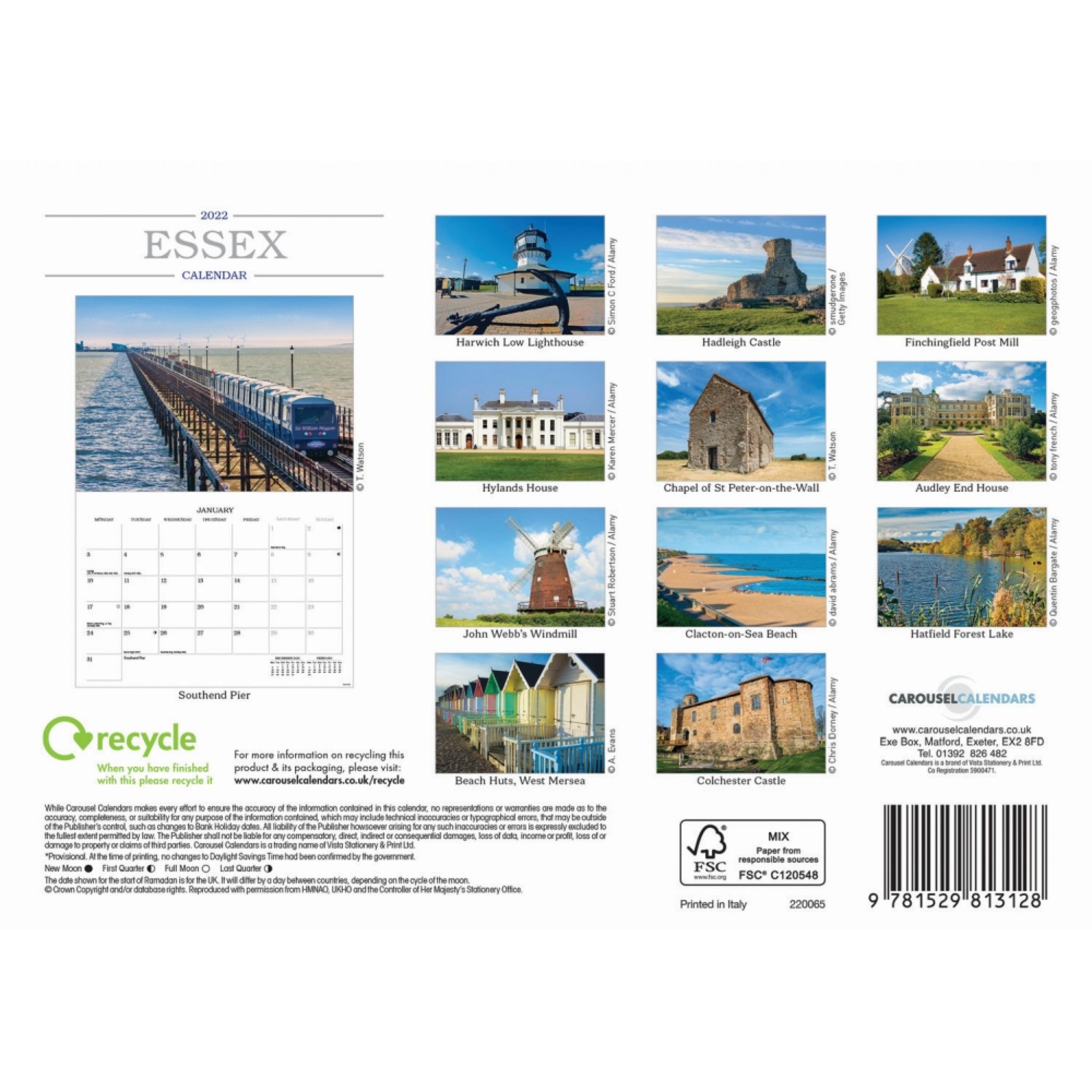 Essex A5 Calendar 2022