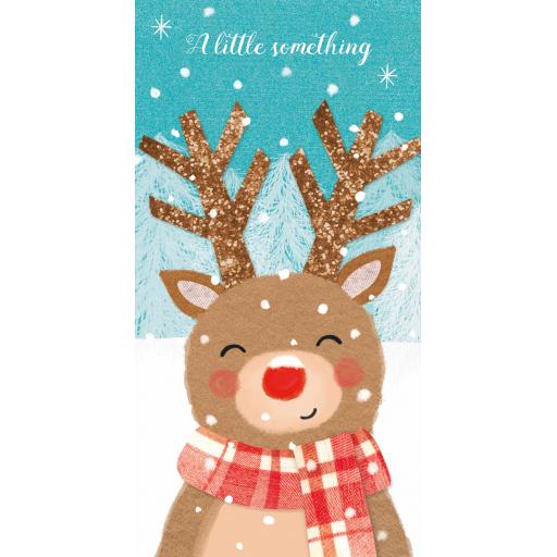 Christmas Card (Single) - Money Wallet - Reindeer