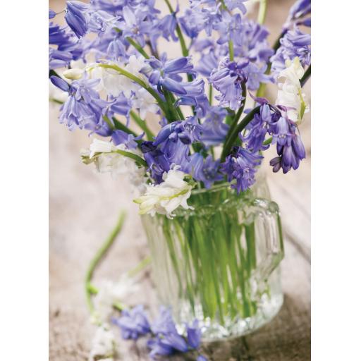 Beautiful Blanks Card - Bluebell Vase