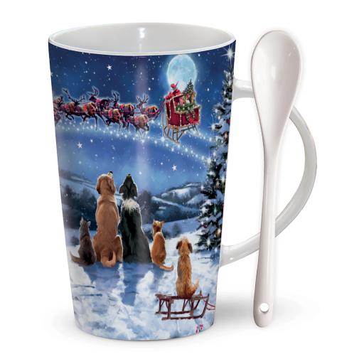 Chocolatte Mugs - Watching Santa
