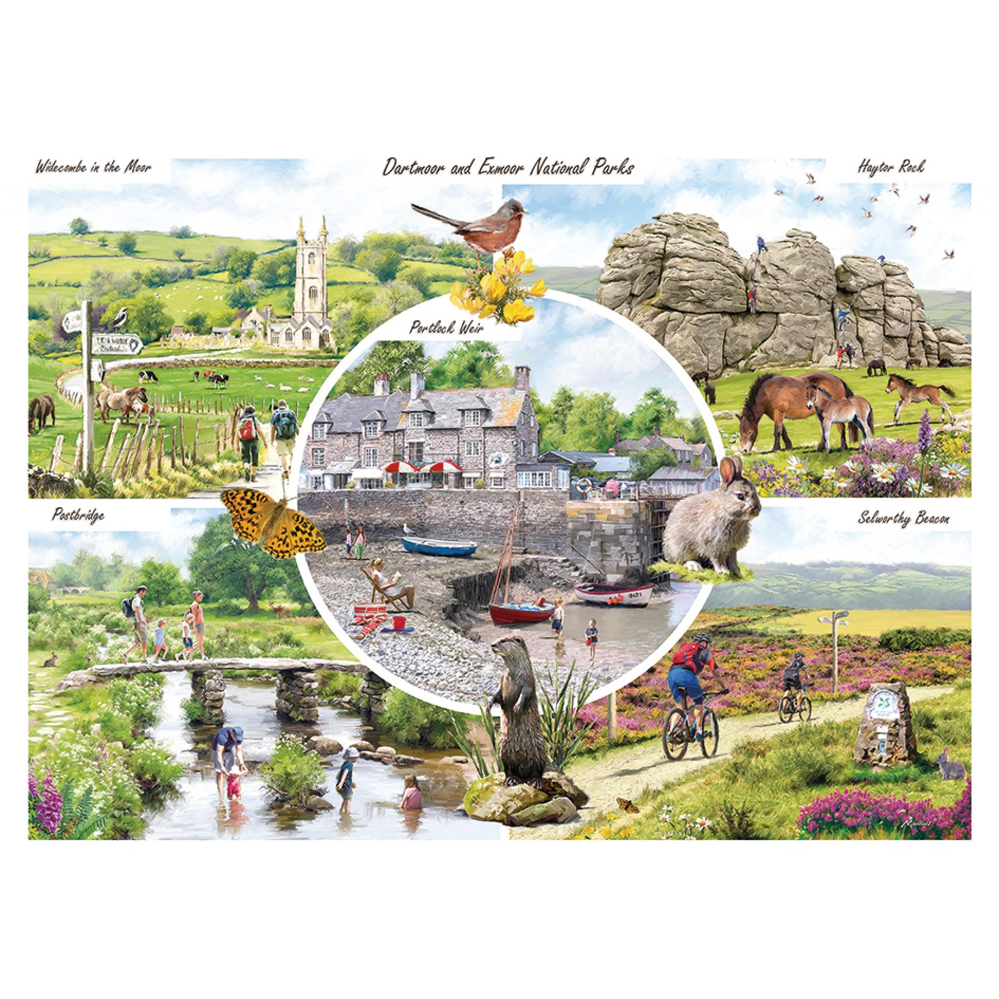 Jigsaw Puzzle 1000 Piece Dartmoor/Exmoor National Park