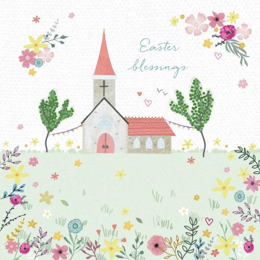 Easter Card Pack - Floral Church