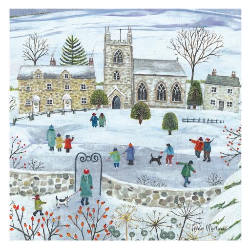 Luxury Christmas Card Pack - Winter Village