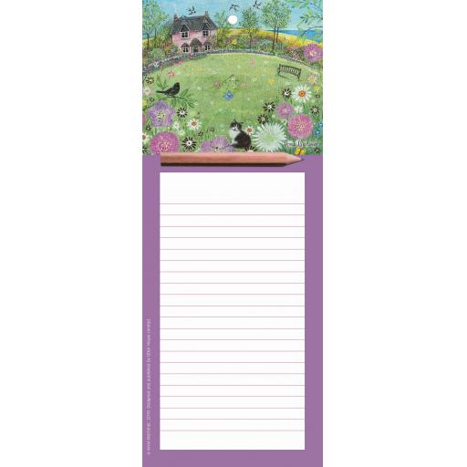 Magnetic Memo Pad - Pink Cottage