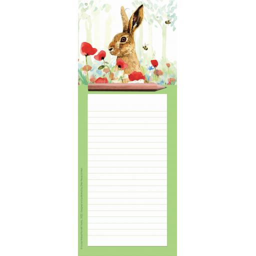 Magnetic Memo Pad - Hare &amp; Poppies