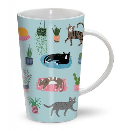 The Riverbank Mug - Cat & Plants
