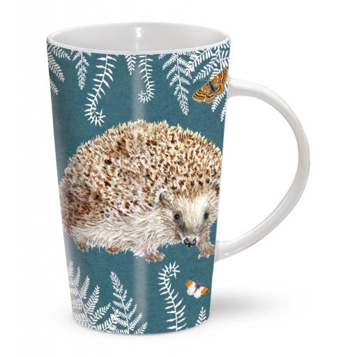 The Riverbank Mug - RSPB In The Wild - Hedgehog &amp; Ferns