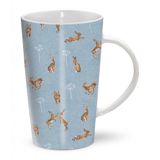 The Riverbank Mug - RSPB In The Wild - Hares Playing