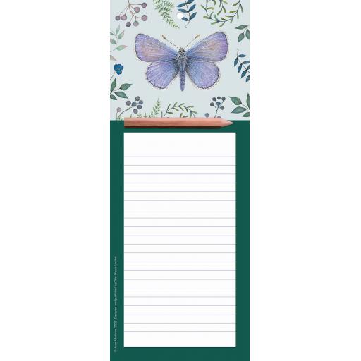 Magnetic Memo Pad - Butterfly &amp; Floral