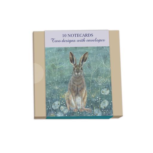 Notecard Wallets (10 Cards) - Enchanted Hare & Owl