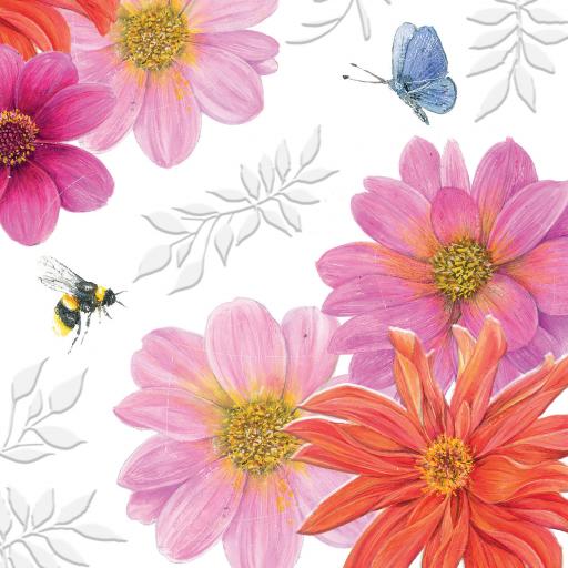 Beautiful Blooms Card Collection - Bright Dahlias
