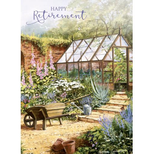 Retirement Card - Garden Scene