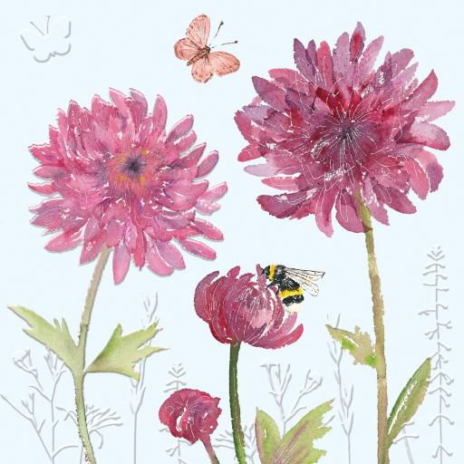 Beautiful Blooms Card Collection - Chrysanthemum