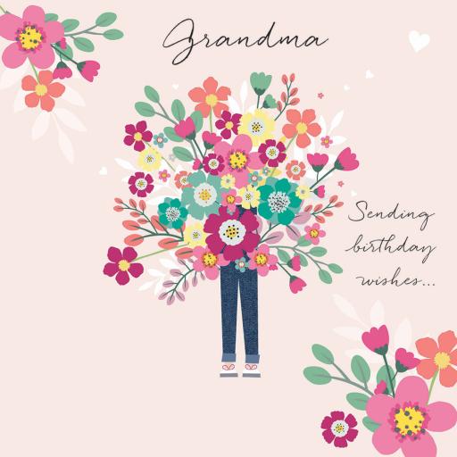 Family Circle Card - Bouquet (Grandma)