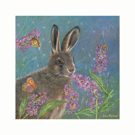Enchanted Wildlife Card - Wild Rabbit &amp; Butterflies