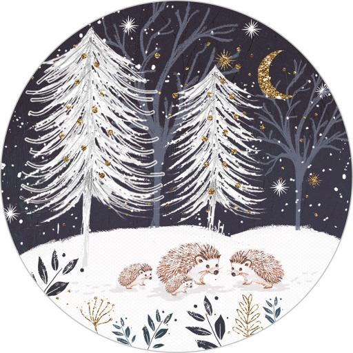 Luxury Christmas Card Pack - Snowy Trees