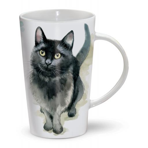 Latte Mug - Black Cat