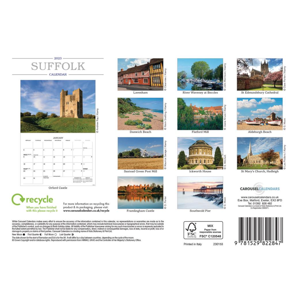 Suffolk A5 Calendar 2023