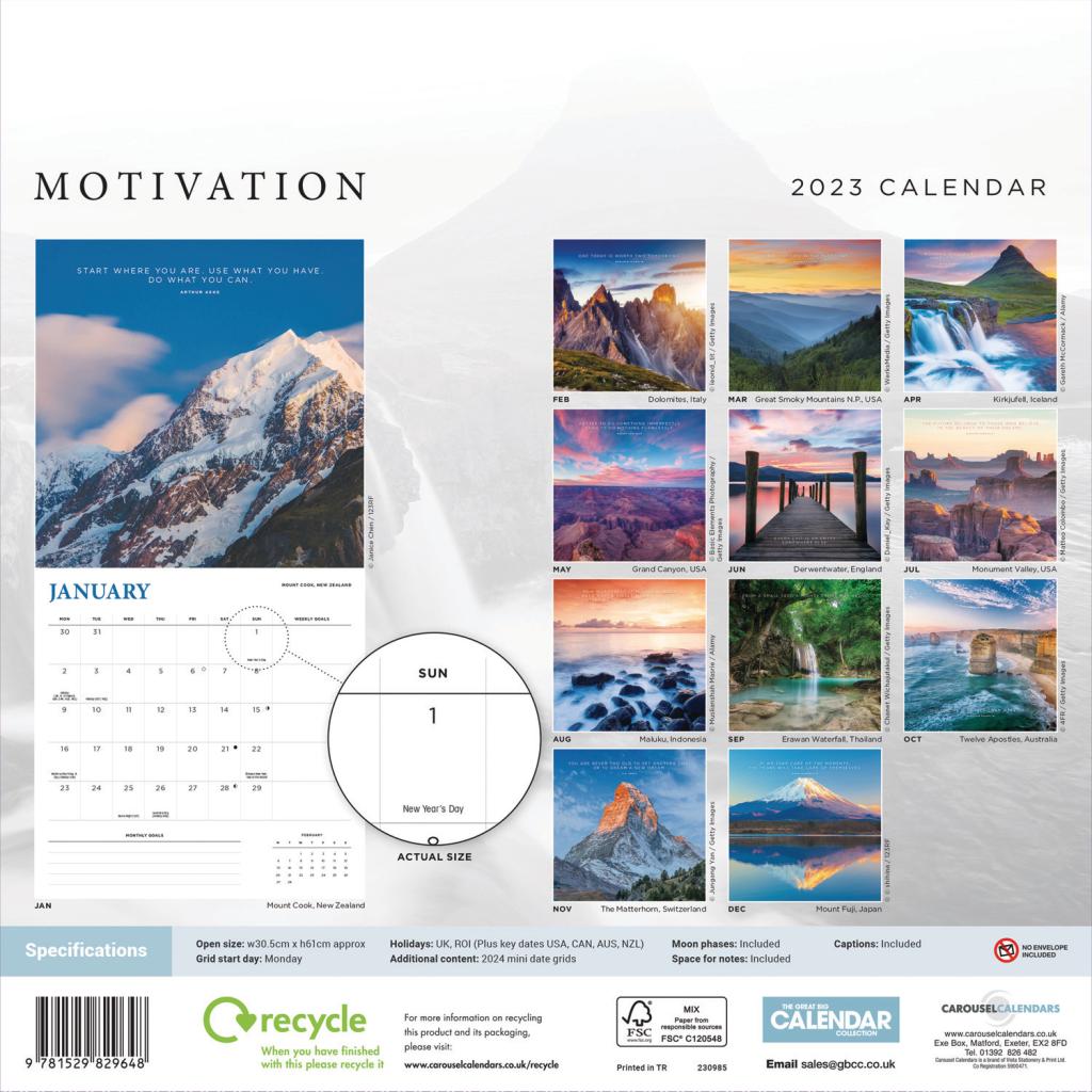 Motivation (PFP) Wall Calendar 2023