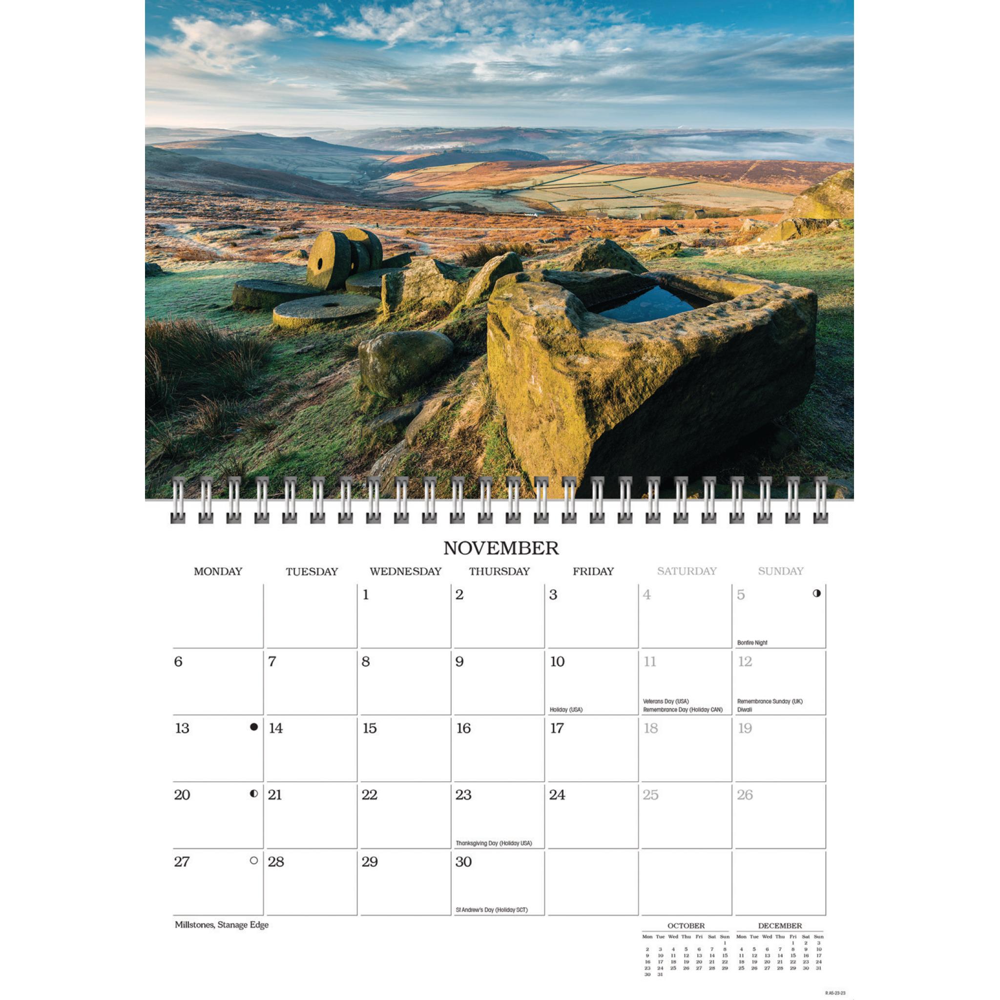 Peak District A5 Calendar 2023