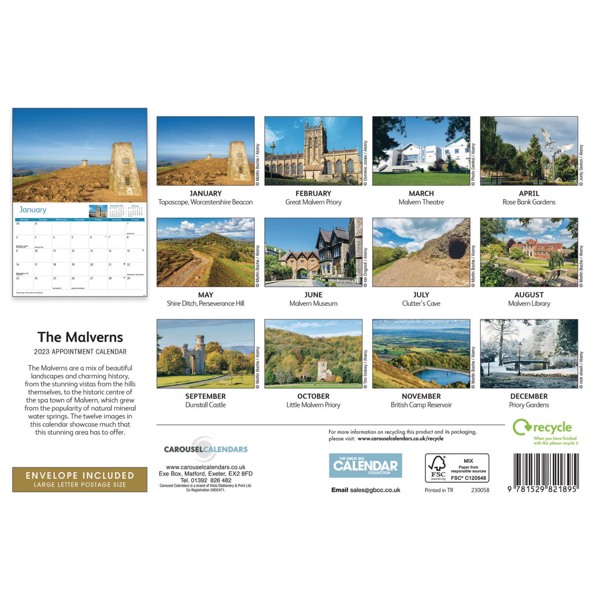 Malvern A4 Calendar 2023