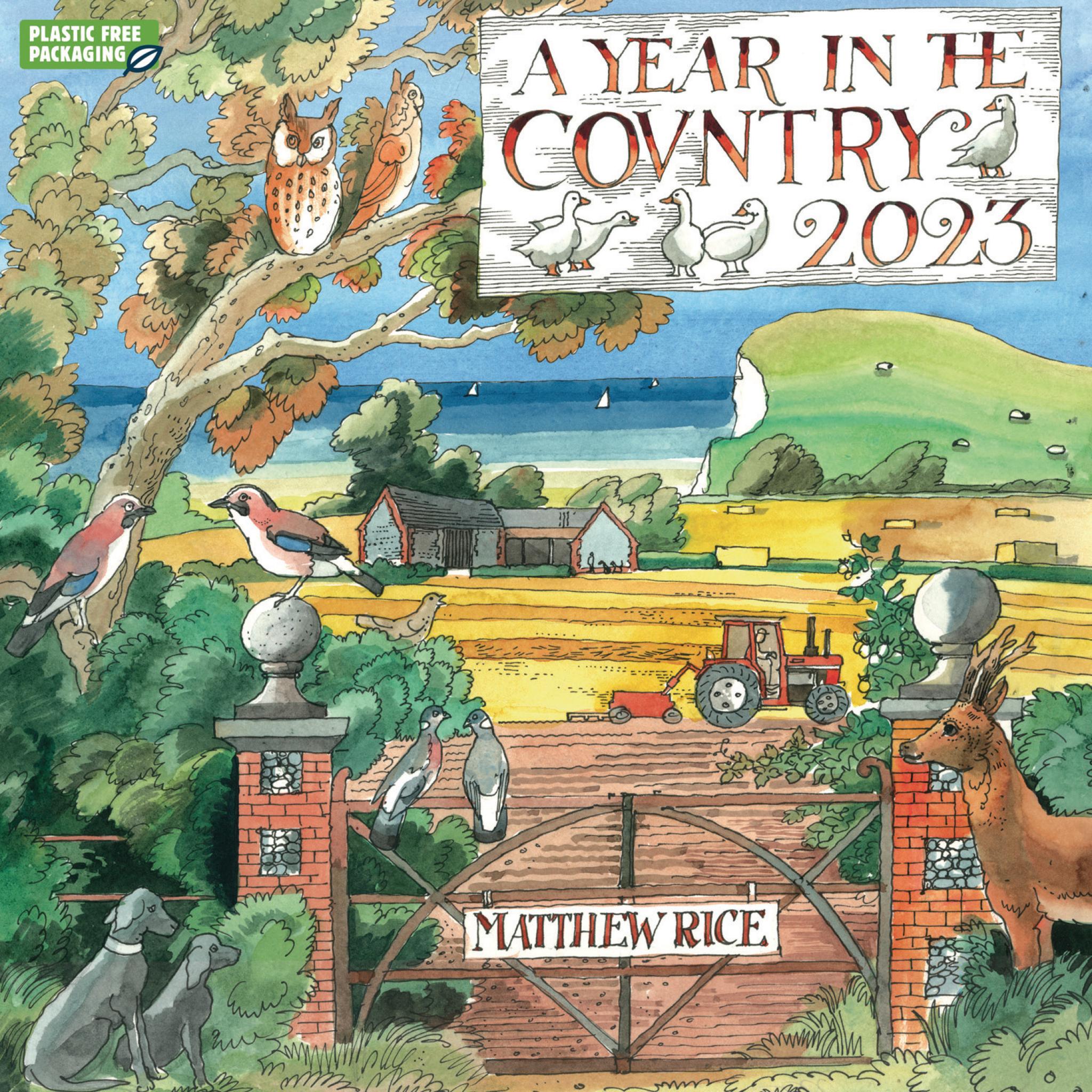 Matthew Rice A Year in the Country (PFP) Wall Calendar 2023