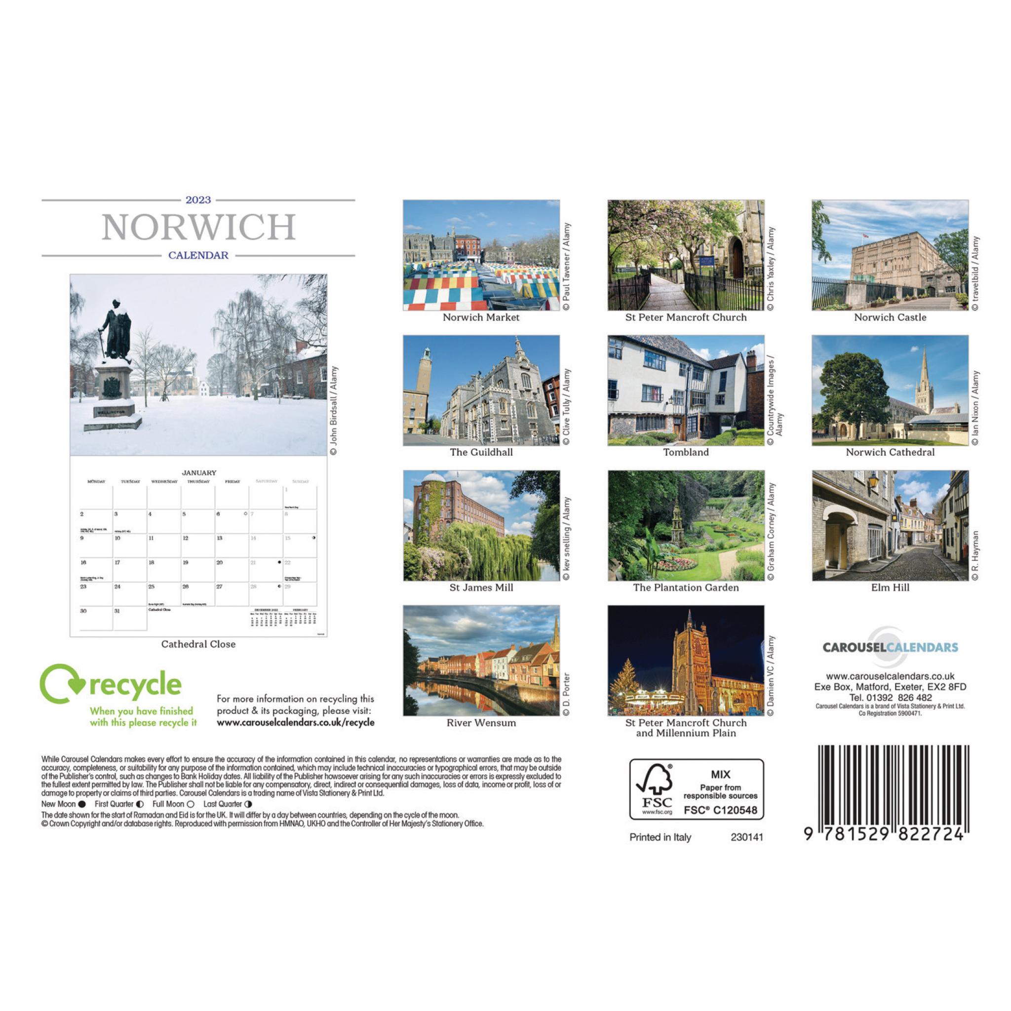 Norwich A5 Calendar 2023