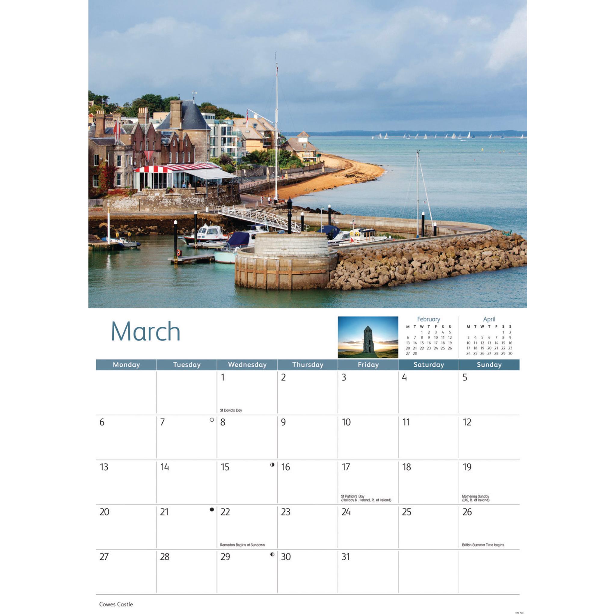 Isle of Wight A4 Calendar 2023