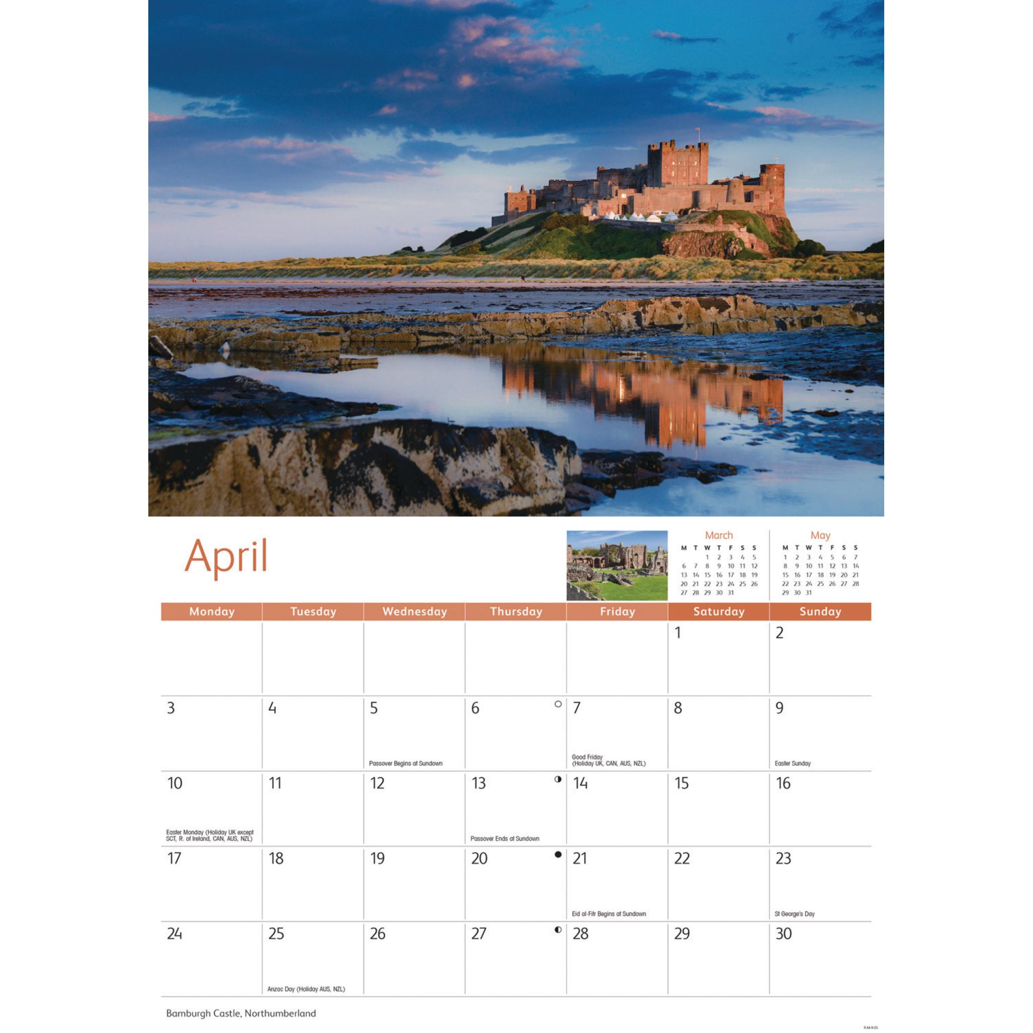 Northumberland & Durham A4 Calendar 2023
