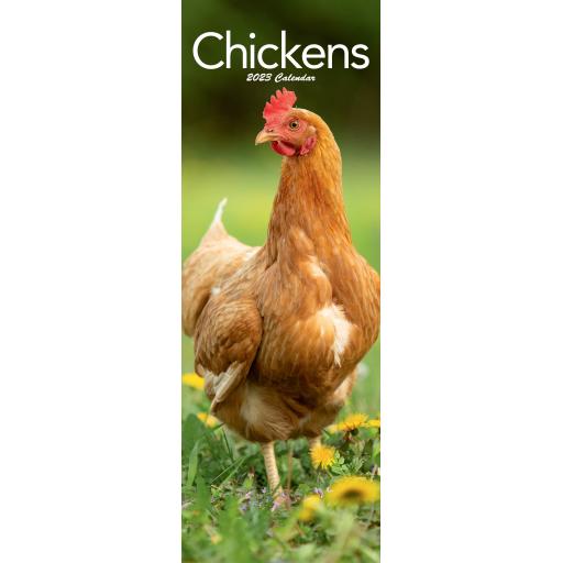 Chickens Slim Calendar 2023