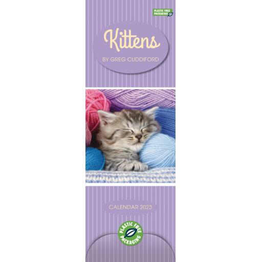 Kittens By Greg Cuddiford (PFP) Slim Calendar 2023