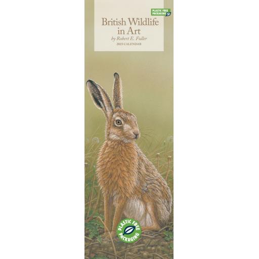 British Wildlife in Art By Robert Fuller (PFP) Slim Calendar 2023