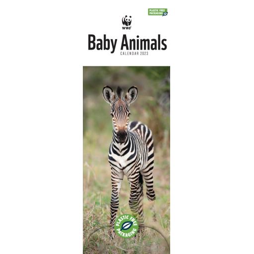 WWF Baby Animals (PFP) Slim Calendar 2023