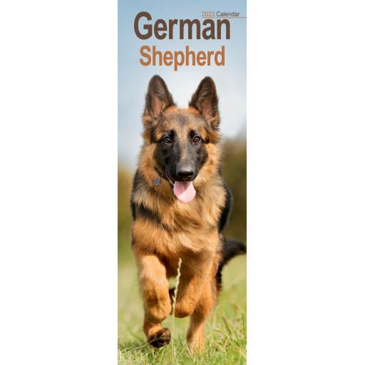 German Shepherd Slim Calendar 2023
