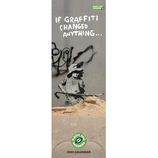 Banksy If Graffiti Changed Anything (PFP) Slim Calendar 2023
