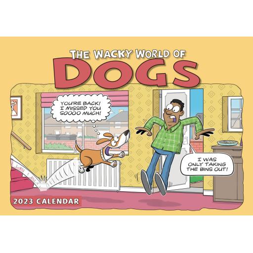 Wacky World of Dogs A4 Calendar 2023