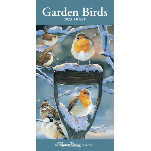 Garden Birds By Pollyanna Slim Diary 2023