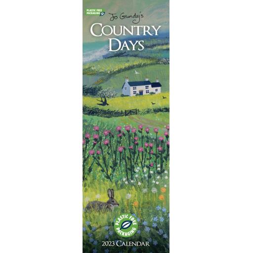Jo Grundy Country Days (PFP) Slim Calendar 2023