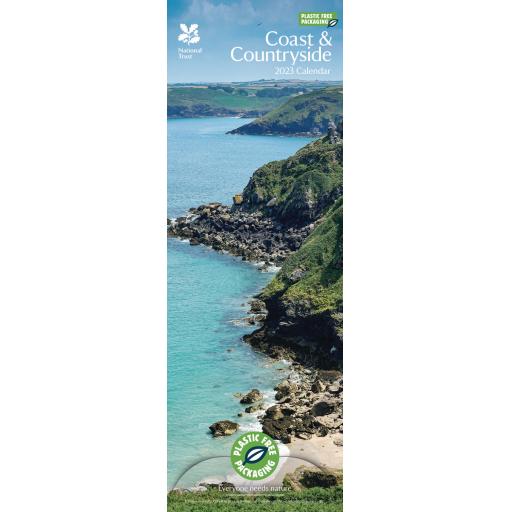 National Trust Coast & Countryside (PFP) Slim Calendar 2023