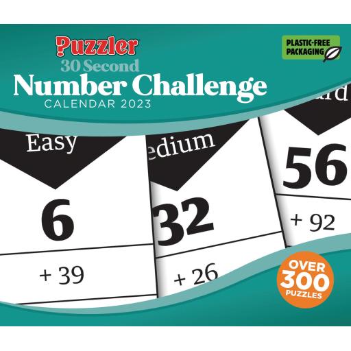 Puzzler 30 Second Number Challenge Boxed Calendar 2023