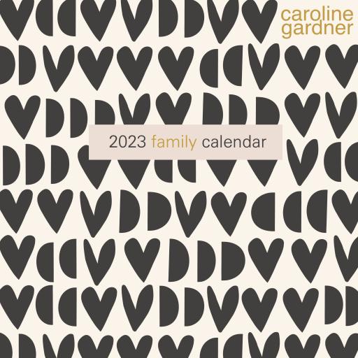 Caroline Gardner Hearts Wall Planner 2023