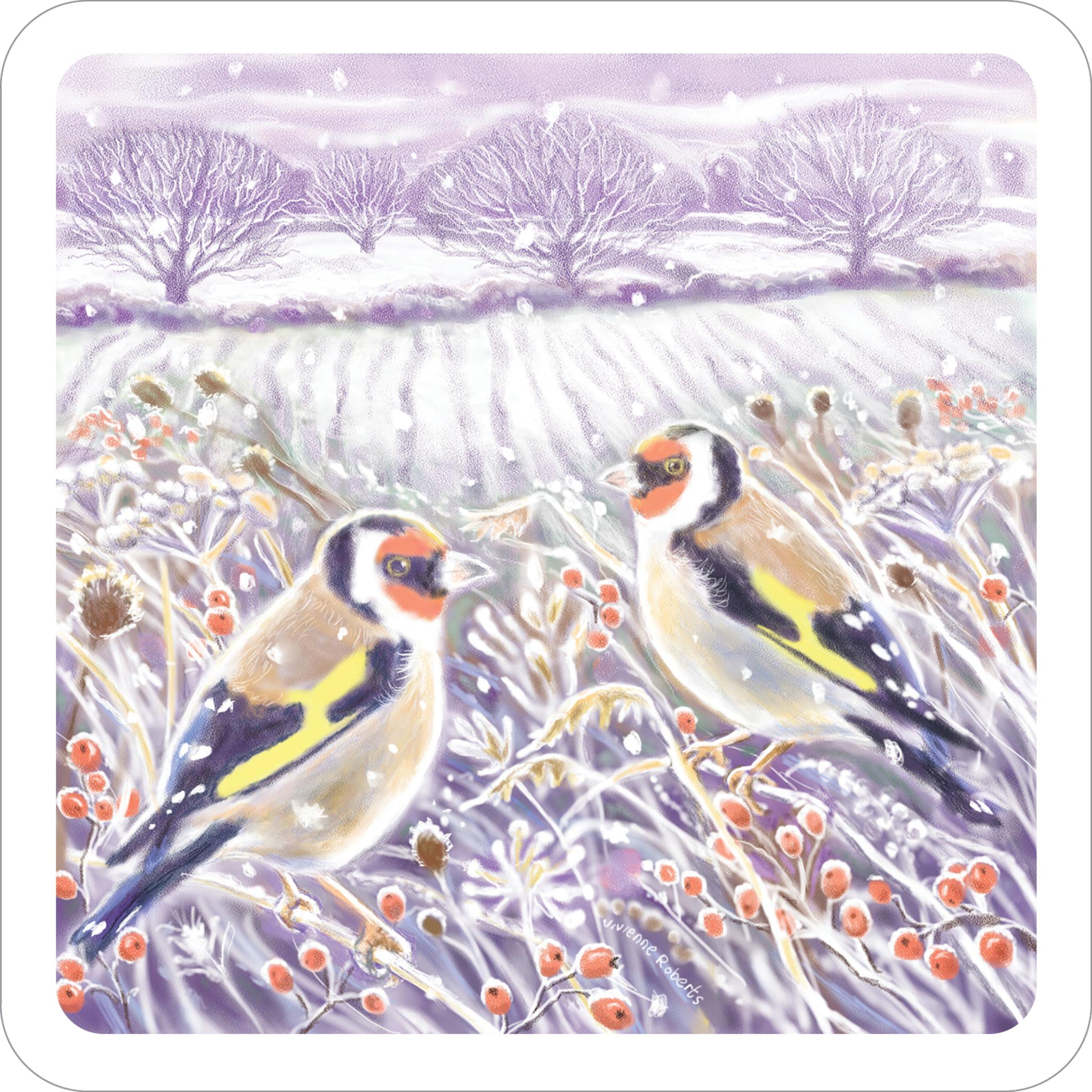 RSPB Luxury Xmas Cards (10) Winter Hedgerows