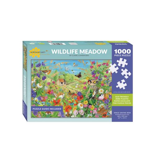 1000 Piece Jigsaw Puzzle - The British Bee Charity - Wildlife Meadow