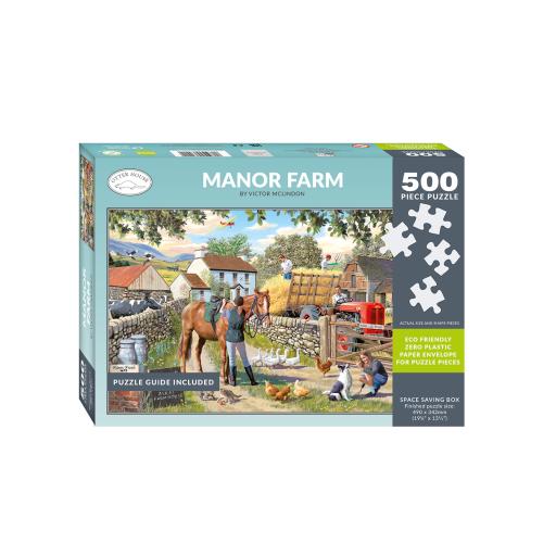 500 Piece Jigsaw Puzzle - Manor Farm