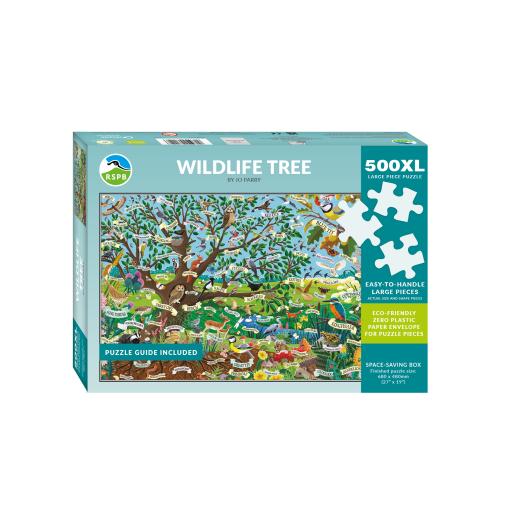 500XL Piece Jigsaw Puzzle - RSPB Wildlife Tree - Family Puzzle