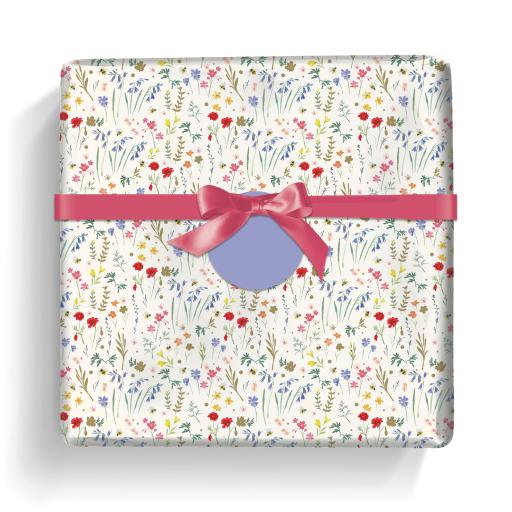 Gift Wrap & Tags - Ditsy Floral (2 Sheets & 2 Tags)