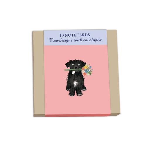 Notecard Pack (10 Cards) - Flower Pups